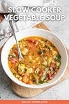 Slow Cooker Vegetable Soup