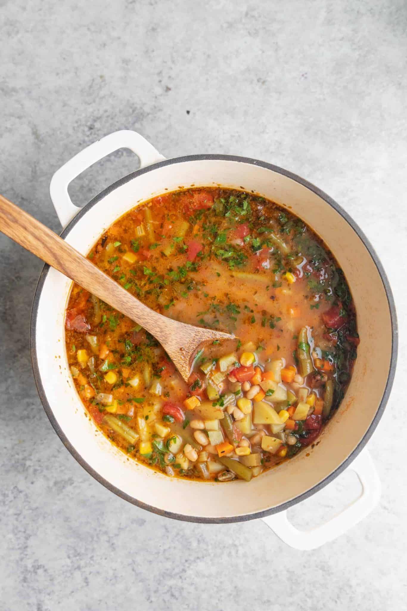 Slow Cooker Vegetable Soup Delish Knowledge