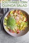 Healthy Southwestern Salad with Quinoa