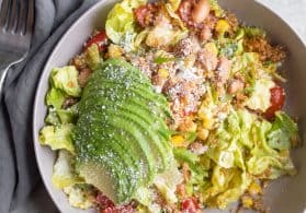 Bowl of Vegetarian Quinoa Salad