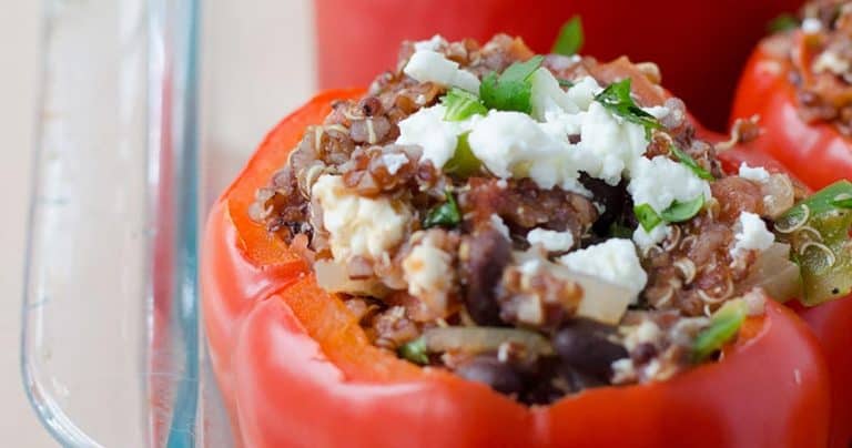 Southwestern Quinoa Stuffed Peppers