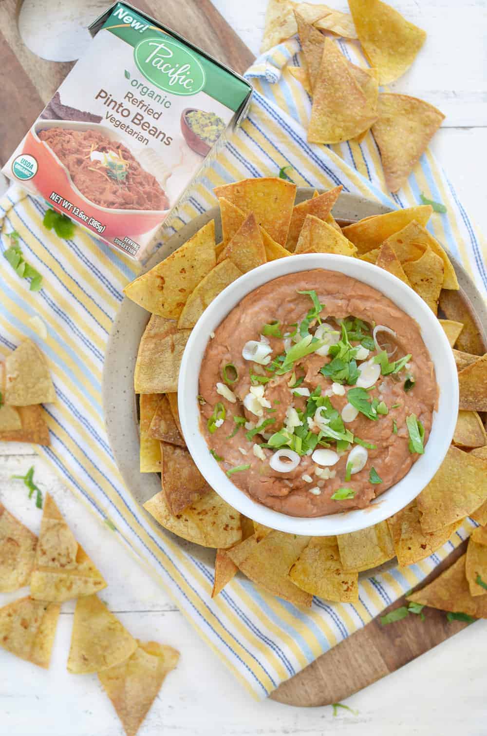 Spicy Bean Dip with Homemade Tortilla Chips31 Delish Knowledge