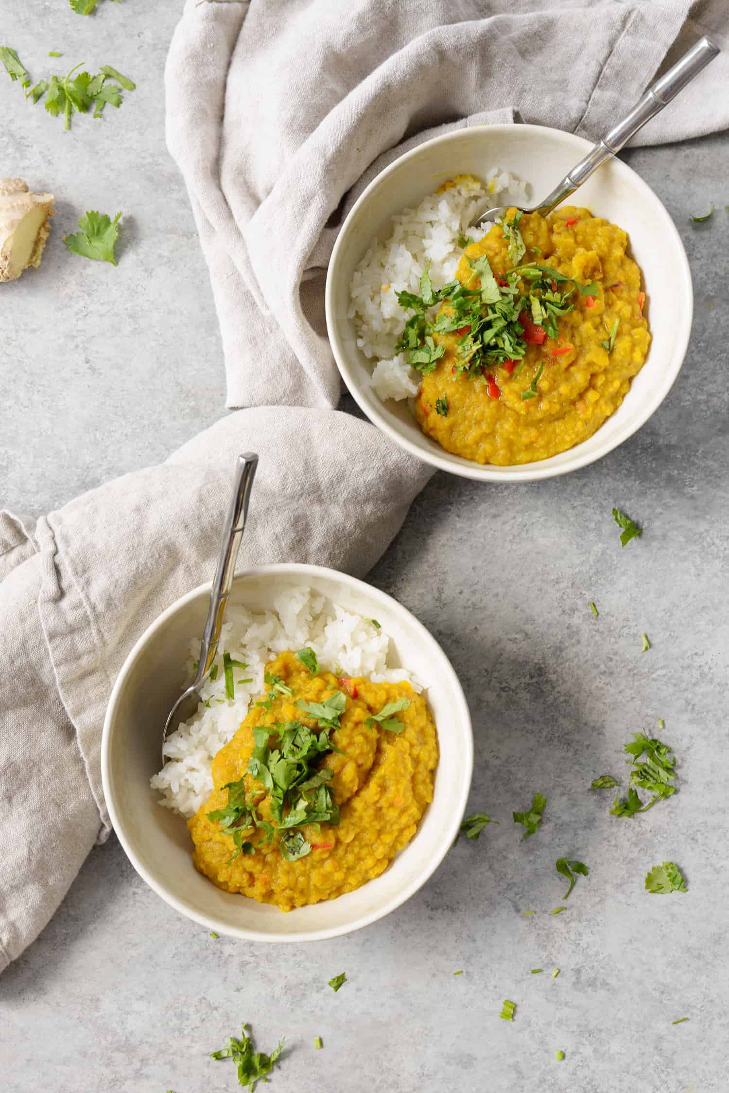 Spicy Red Lentils and Rice 7 Spicy Red Lentils And Rice! If You Love Indian Dal, You'Ve Gotta Try This Healthy, Vegan And Gluten-Free Dish. Spiced Lentils In A Savory Curry Sauce Served With Rice. | Www.delishknowledge.com