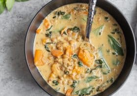 Green Curry Soup Recipe with Lentils