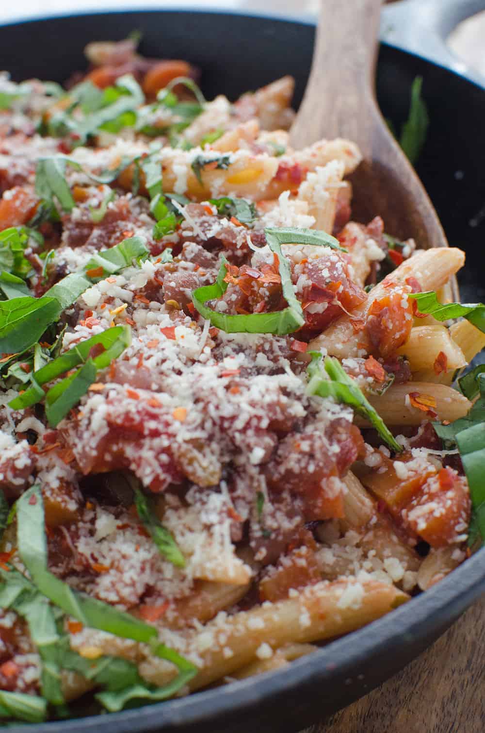 spicy penne pasta