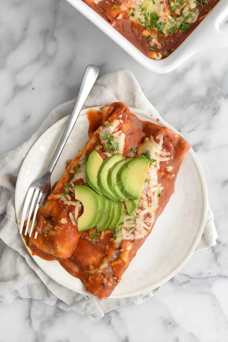 Vegetarian Spinach and Lentil Enchiladas Delish Knowledge