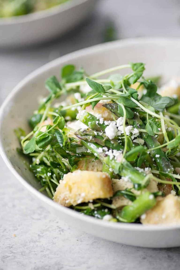 Spring Panzanella Salad with Asparagus Delish Knowledge