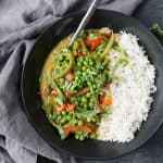 vegan green curry thai bowl