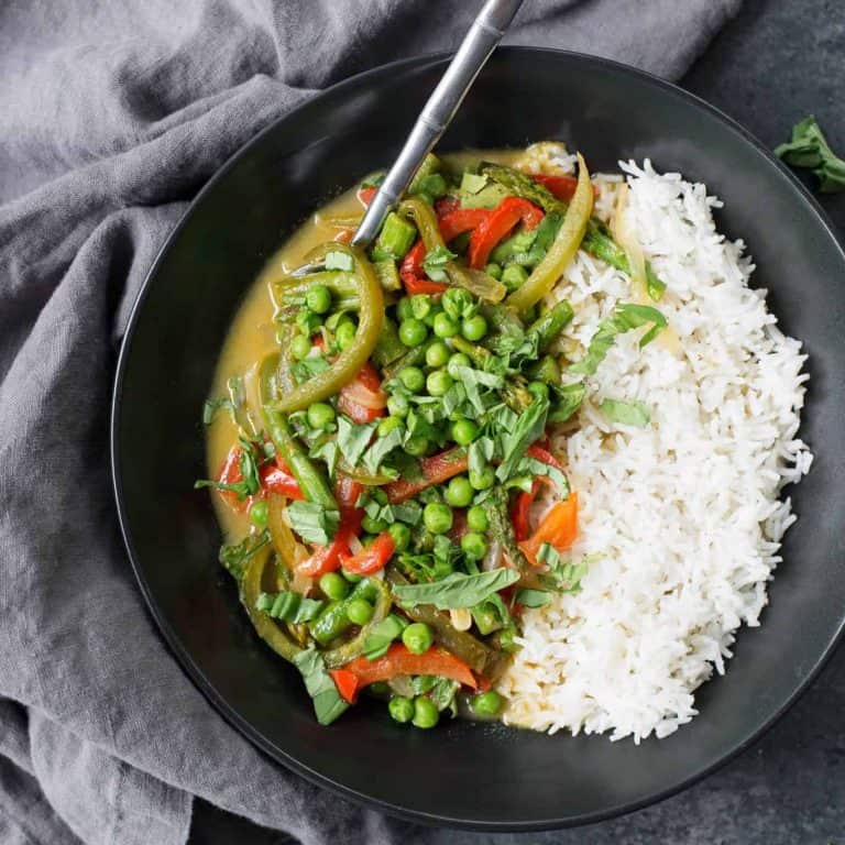 Vegan Green Curry Thai Bowl