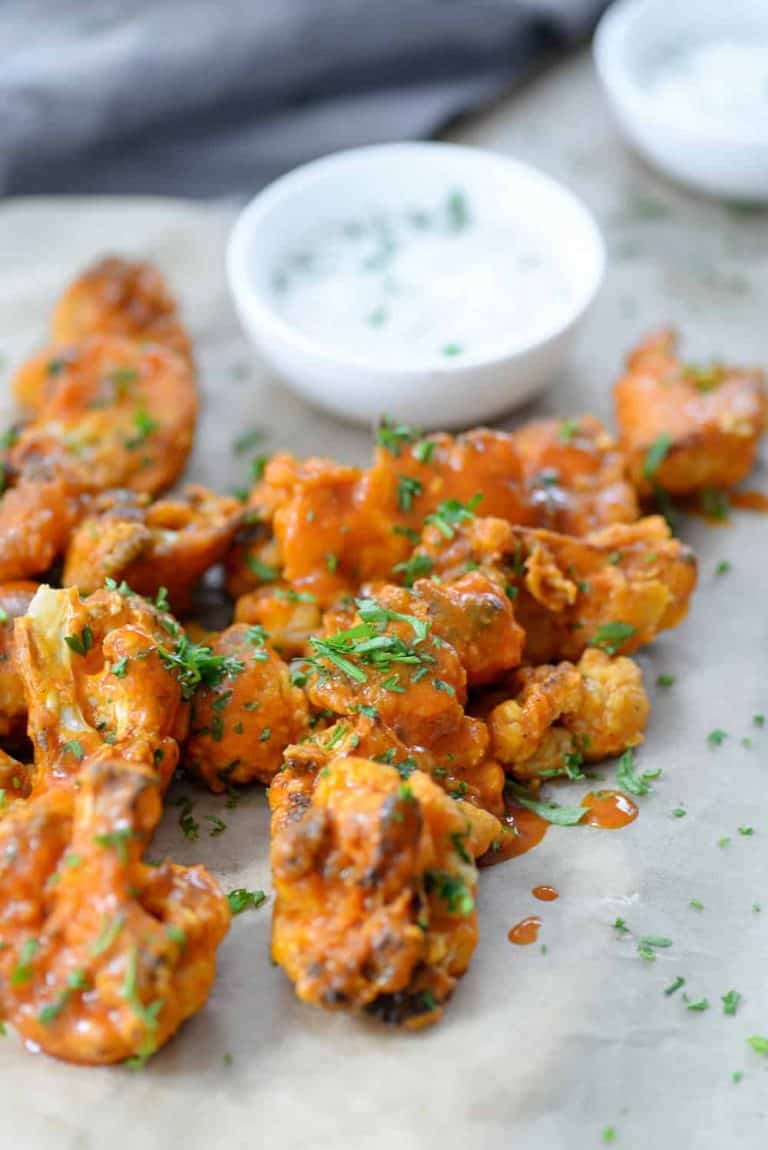 Sriracha Cauliflower Buffalo Wings Delish Knowledge
