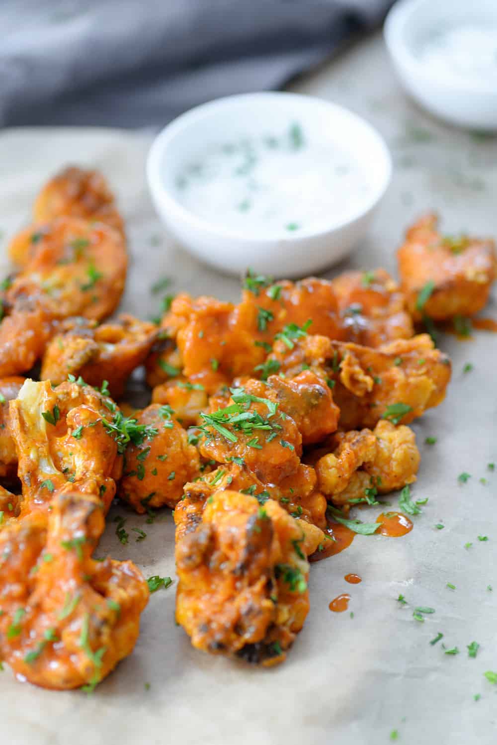 Sriracha Cauliflower Buffalo Wings - Delish Knowledge