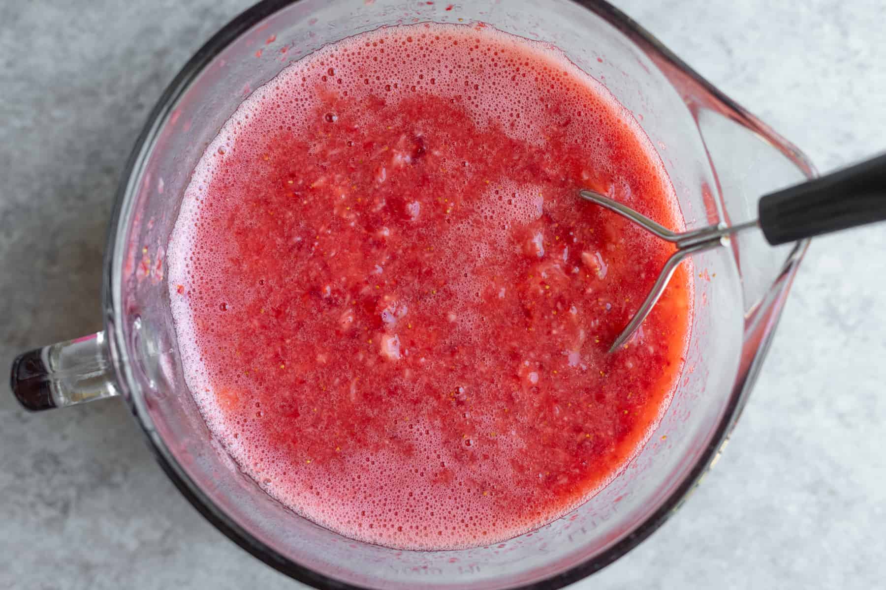 Crushed Strawberries For Jam