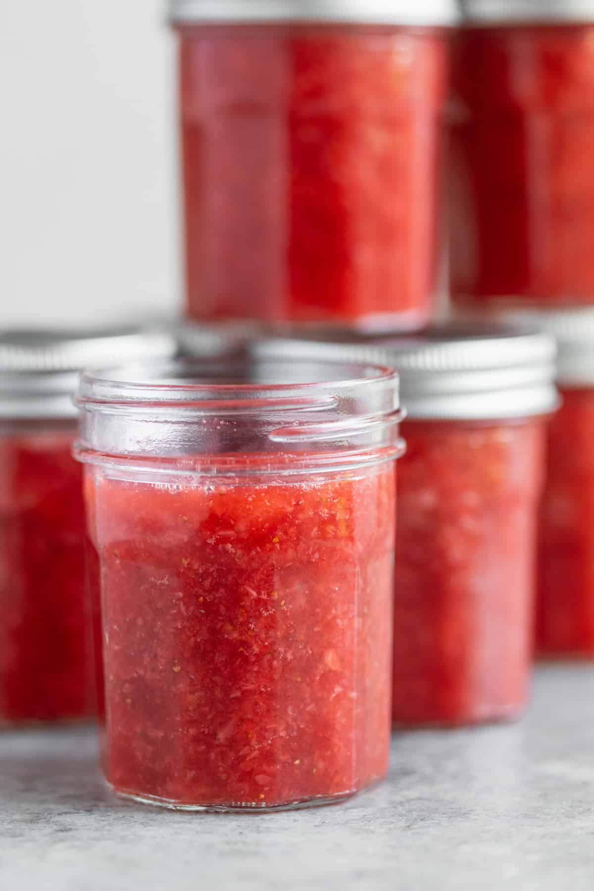 Strawberry Jam In Jars