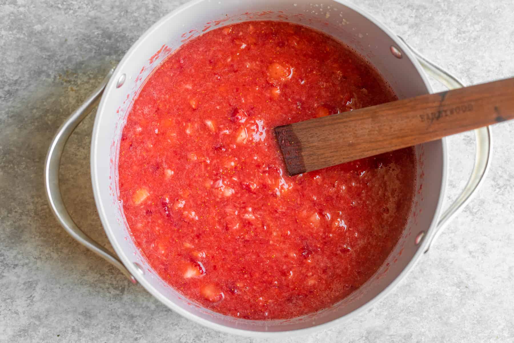 Boiling Jam For Strawberry Jam