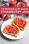 toast with strawberry preserves