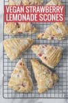 vegan strawberry lemonade scones