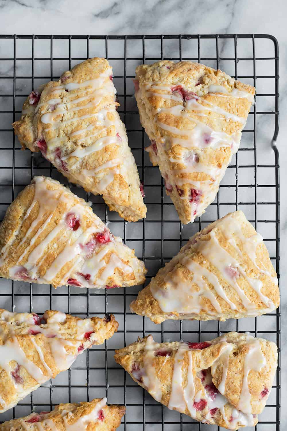 Vegan Strawberry Lemonade Scones