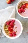 smoothie bowl with fruit and granola