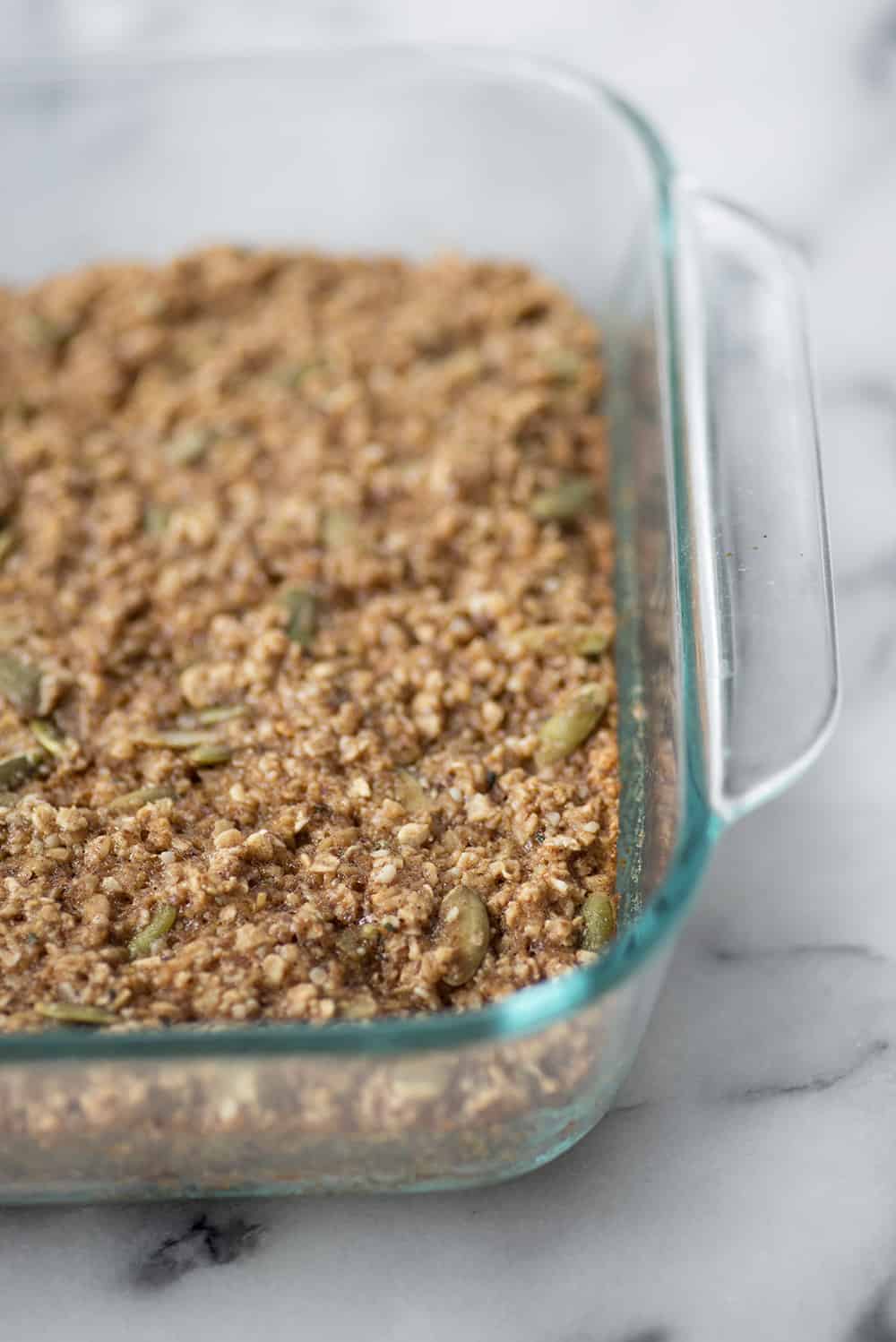 vegan baked oatmeal pan