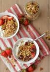 Super Seedy Granola! This #vegan, #glutenfree granola is ready easy to make and healthy! Naturally sweetened with maple syrup. | www.delishknowledge.com