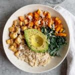 sweet potato vegan buddha bowl