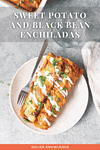 Sweet Potato and Black Bean Enchiladas