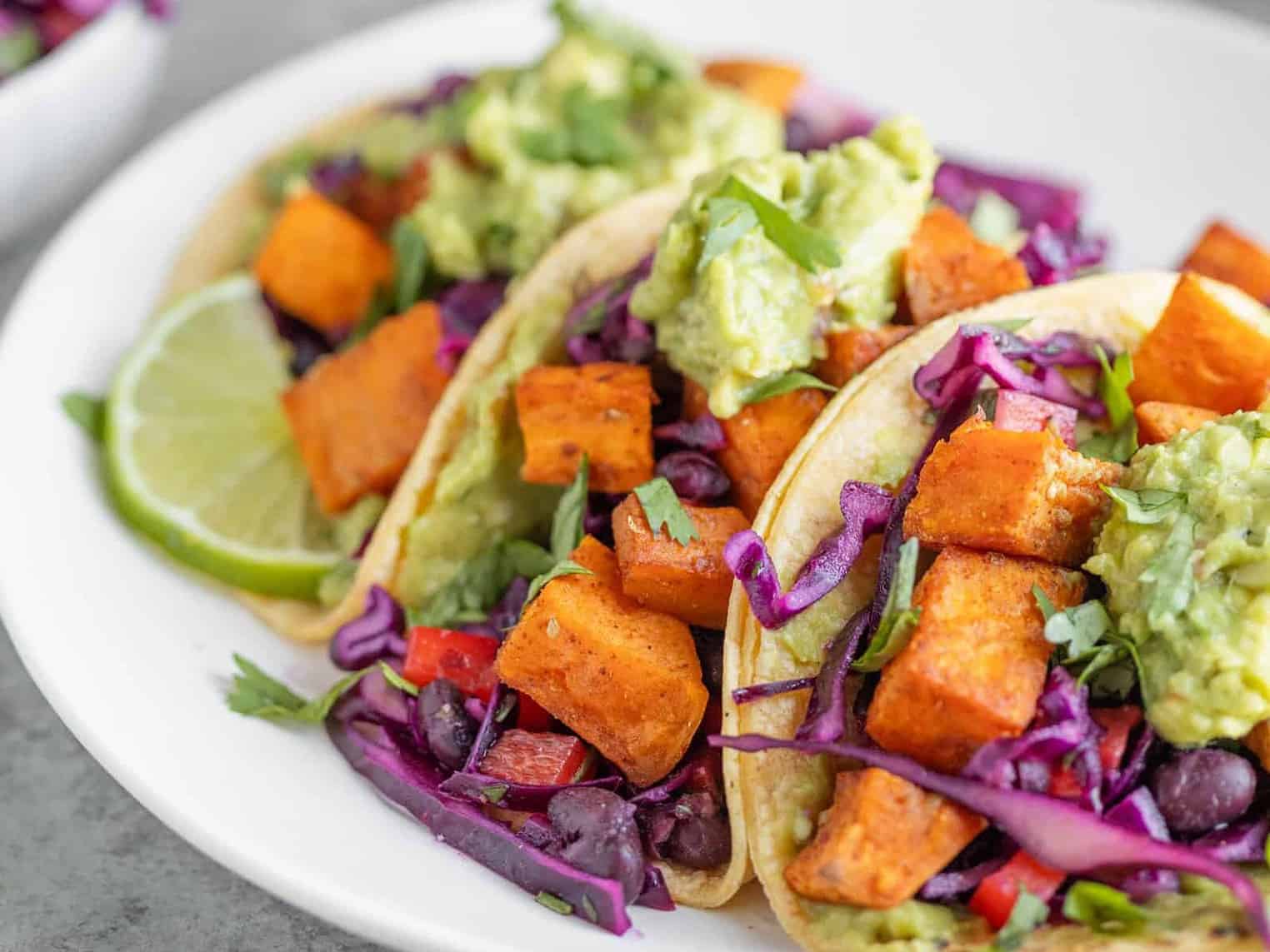 Sweet Potato Tacos With Slaw