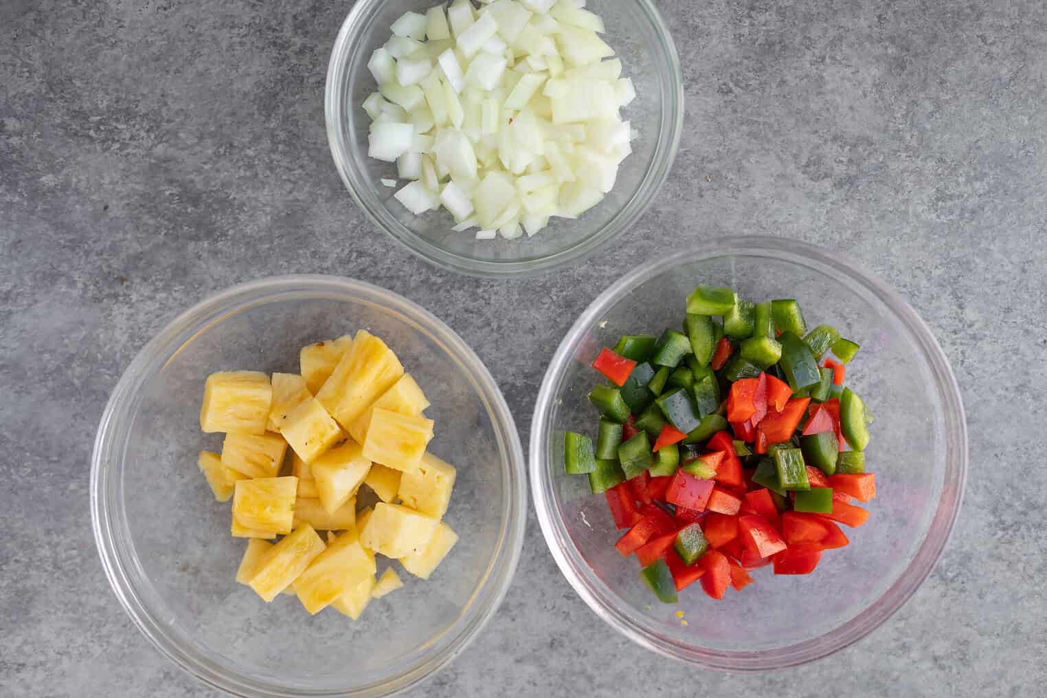 ingredients for sweet and sour tofu