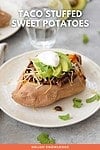 Taco Stuffed Sweet Potatoes