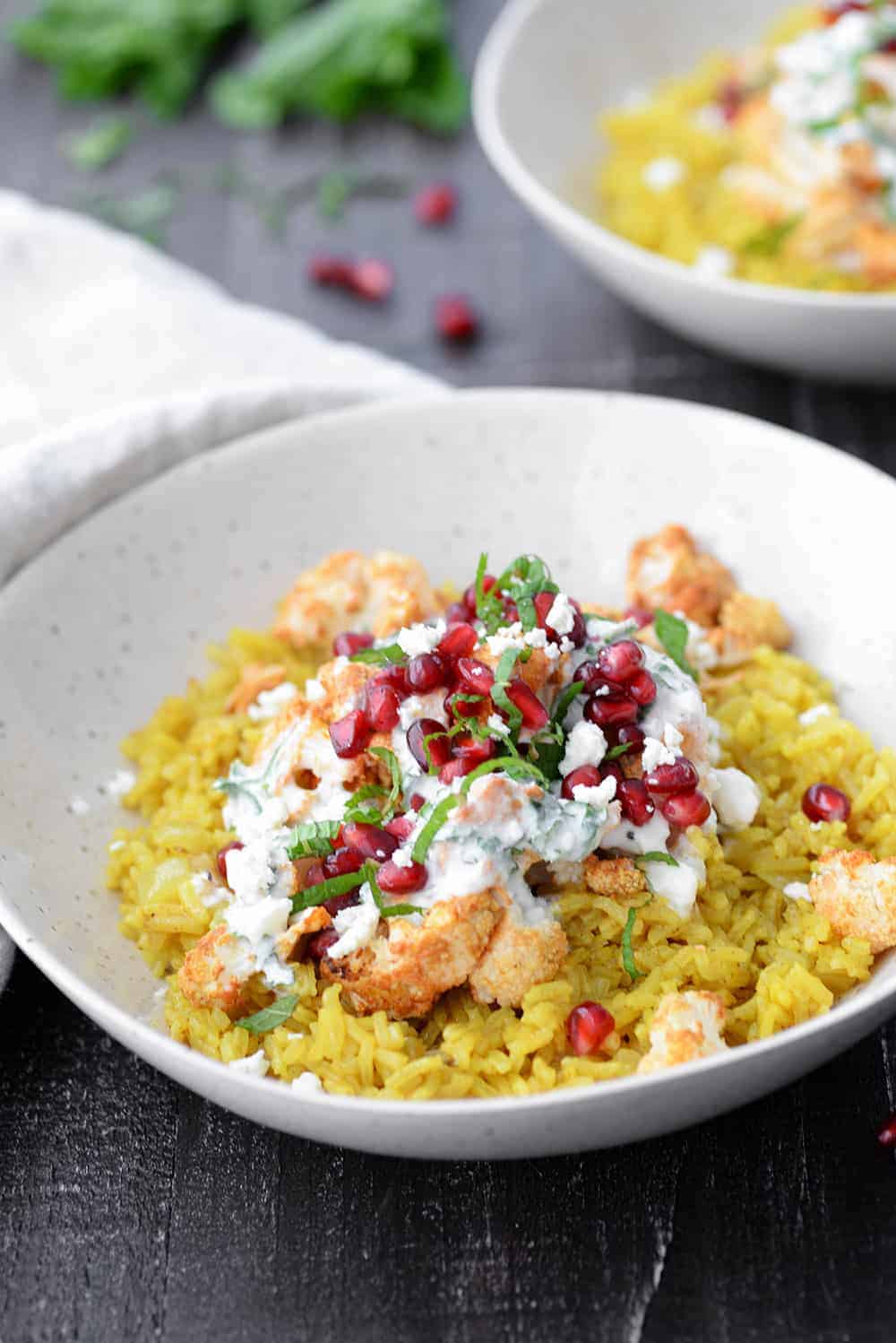 Turmeric Rice With Tandoori Cauliflower