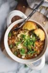 Tempeh Chili! This is the perfect meatless chili, packed with fiber and protein. Rich, hearty, vegan and gluten-free. | www.delishknowledge.com
