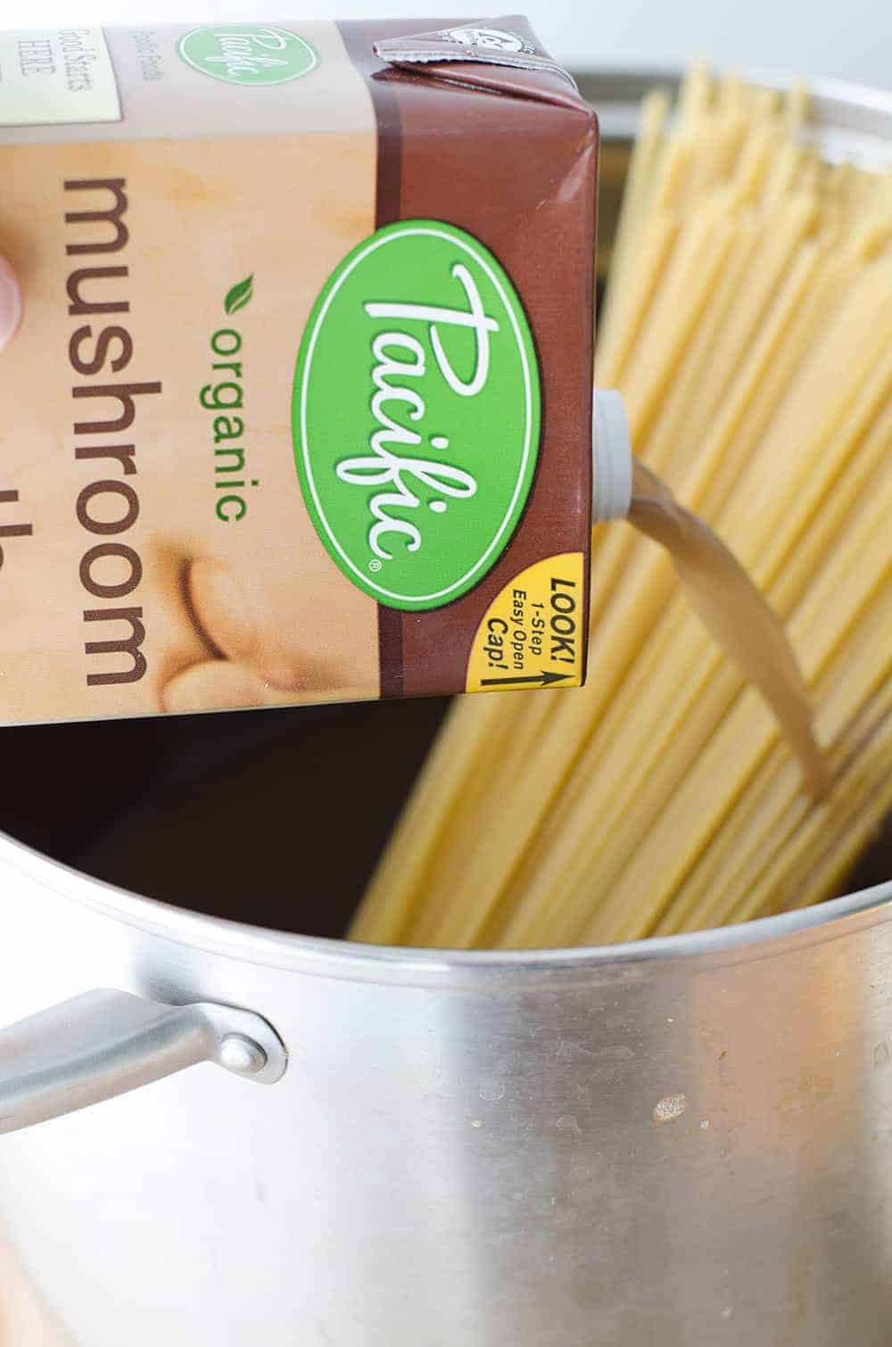 The BEST creamy mushroom pasta! Made with a secret ingredient, this pasta is packed with savory umami flavor and ready in just 20 minutes! Save this for weeknight dinners. | www.delishknowledge.com