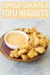 Tofu Nuggets with texts