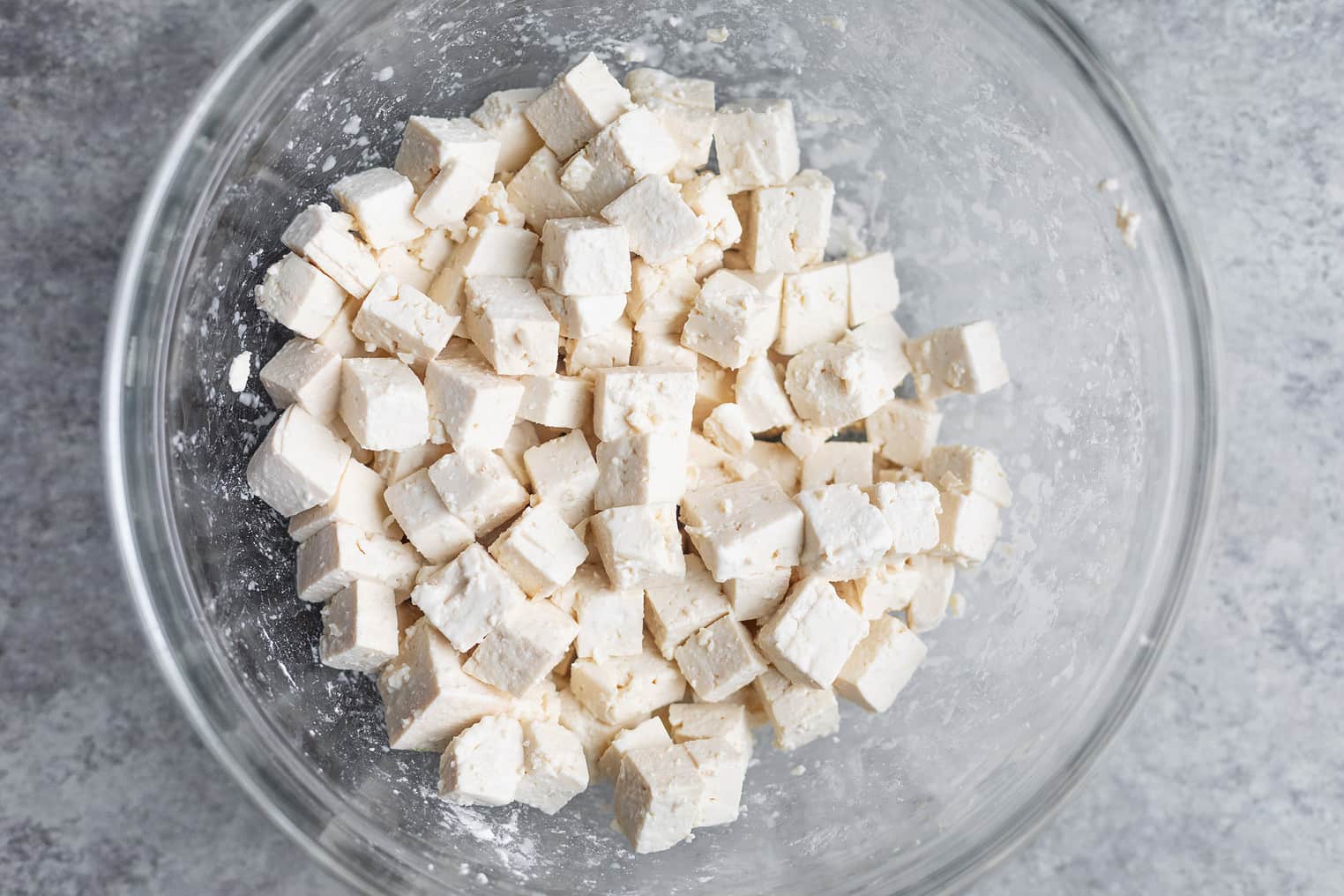 Tofu Poke Bowl 5 Tofu Cubes With Cornstarch