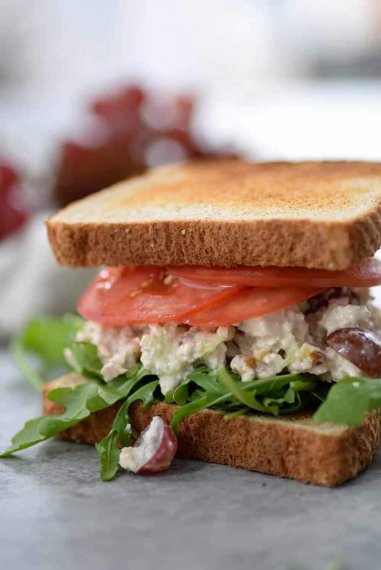 Tofu Chicken Salad Sandwich + Video - Delish Knowledge