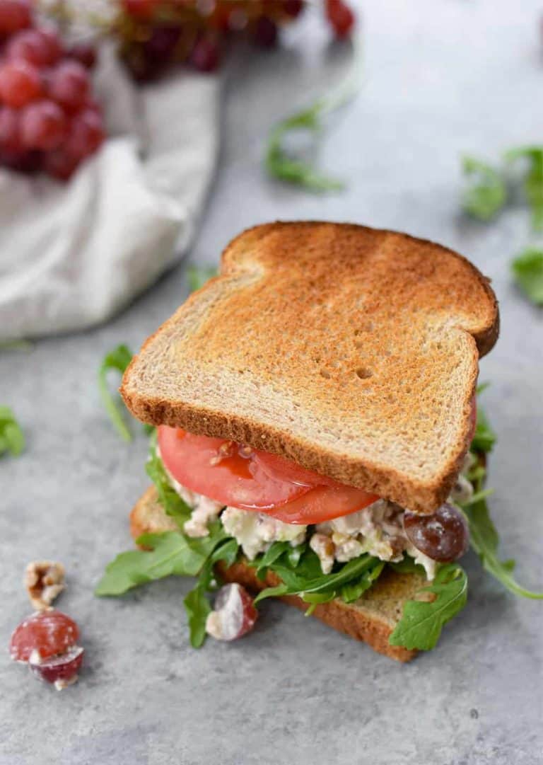 Tofu Chicken Salad Sandwich + Video - Delish Knowledge