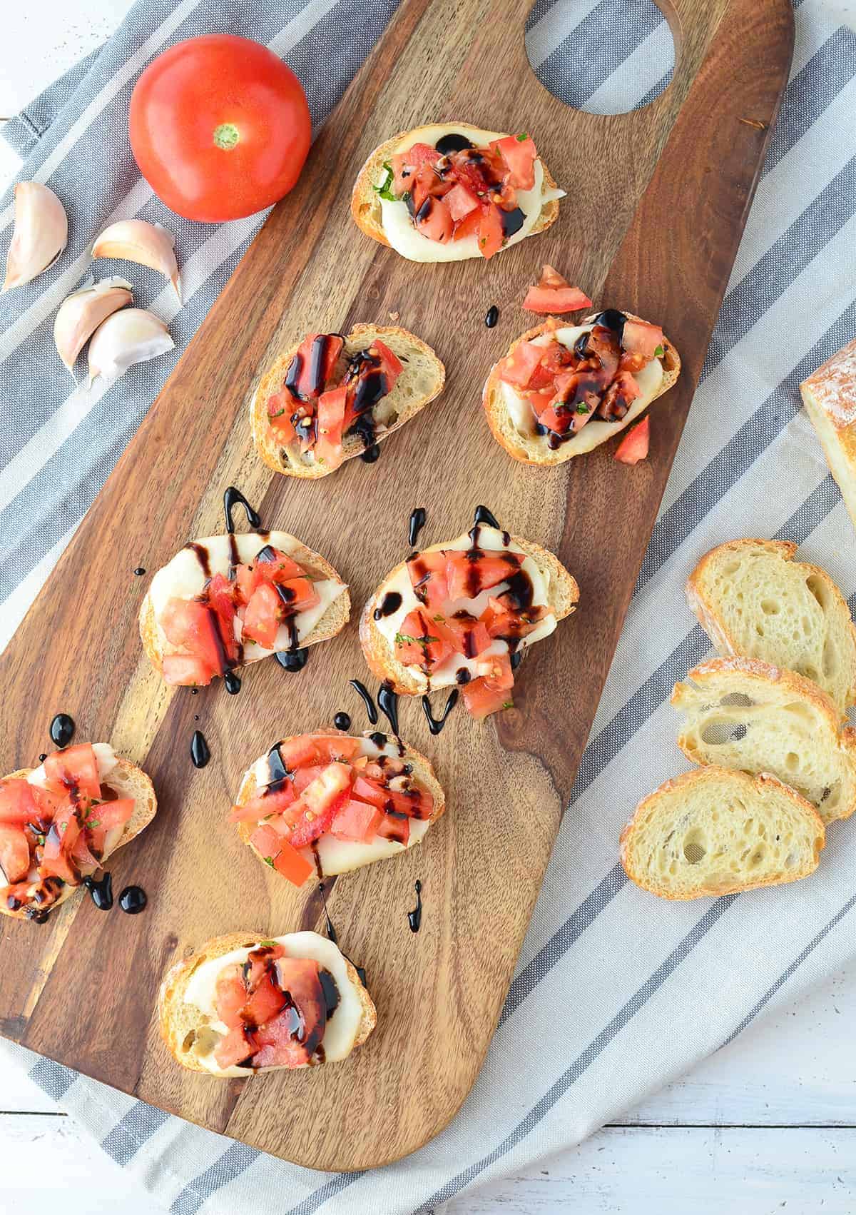 The Best Tomato Bruschetta- Thanks To A Secret Ingredient! One Of The Most Popular And Most-Pinned Recipes On My Blog. You Have To Make This One!