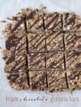 Triple Chocolate Granola Bars