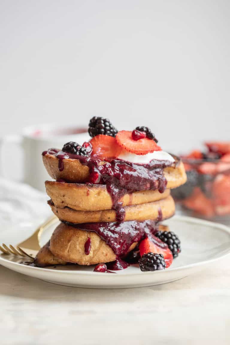 Simple Triple Berry Syrup Recipe (made with frozen berries!) Delish