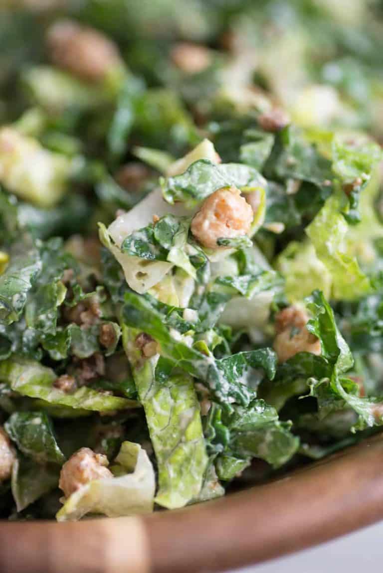 The Ultimate High Protein Vegan Caesar Salad Delish Knowledge