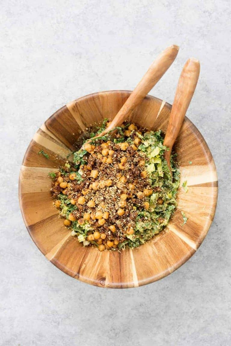 The Ultimate High Protein Vegan Caesar Salad Delish Knowledge