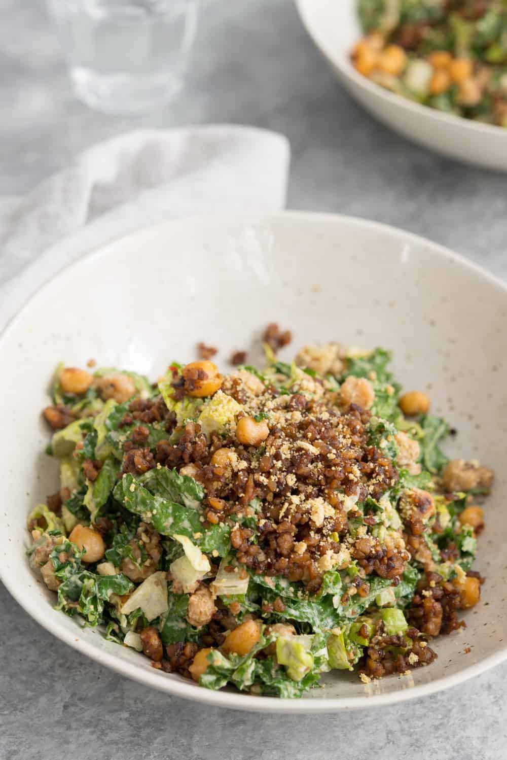 Ultimate Protein Kale Caesar Salad4 (1 of 1) Delish Knowledge