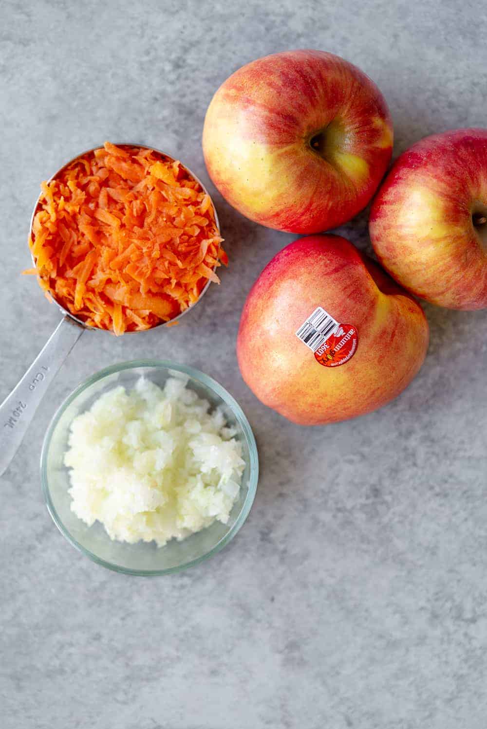 ingredients for apple slaw 