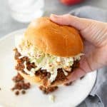 vegan bbq sandwich