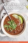 Vegan Black Bean Soup