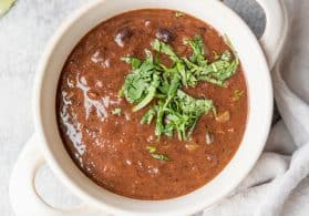 vegan black bean soup