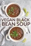 vegan black bean soup