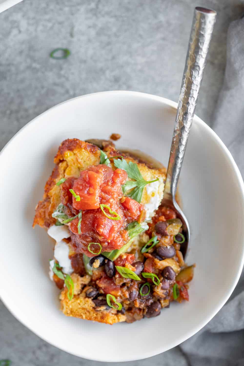 Black Bean Tamale Pie - Delish Knowledge