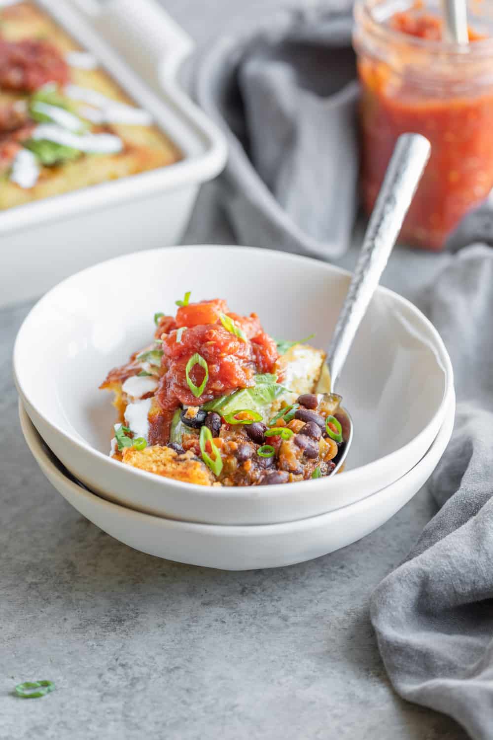 Tamale Pie With Black Beans