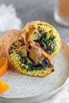 breakfast burritos close up photo